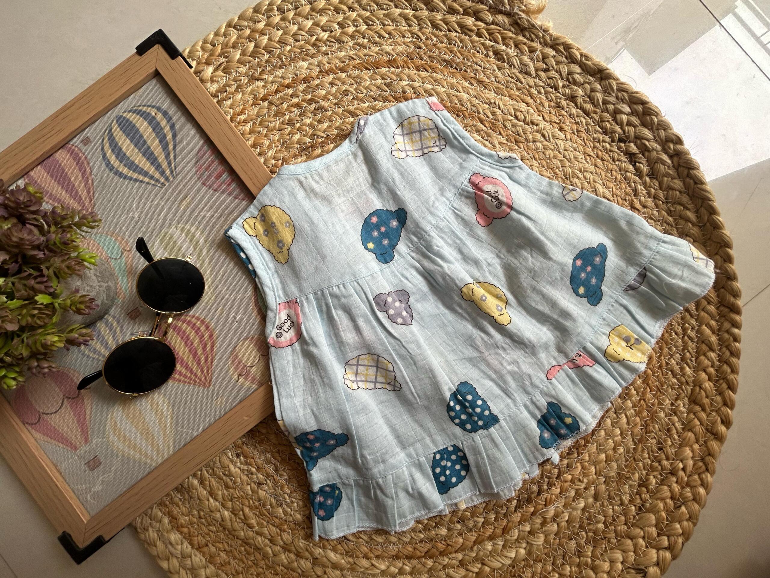 Baby muslin frock - Image 2