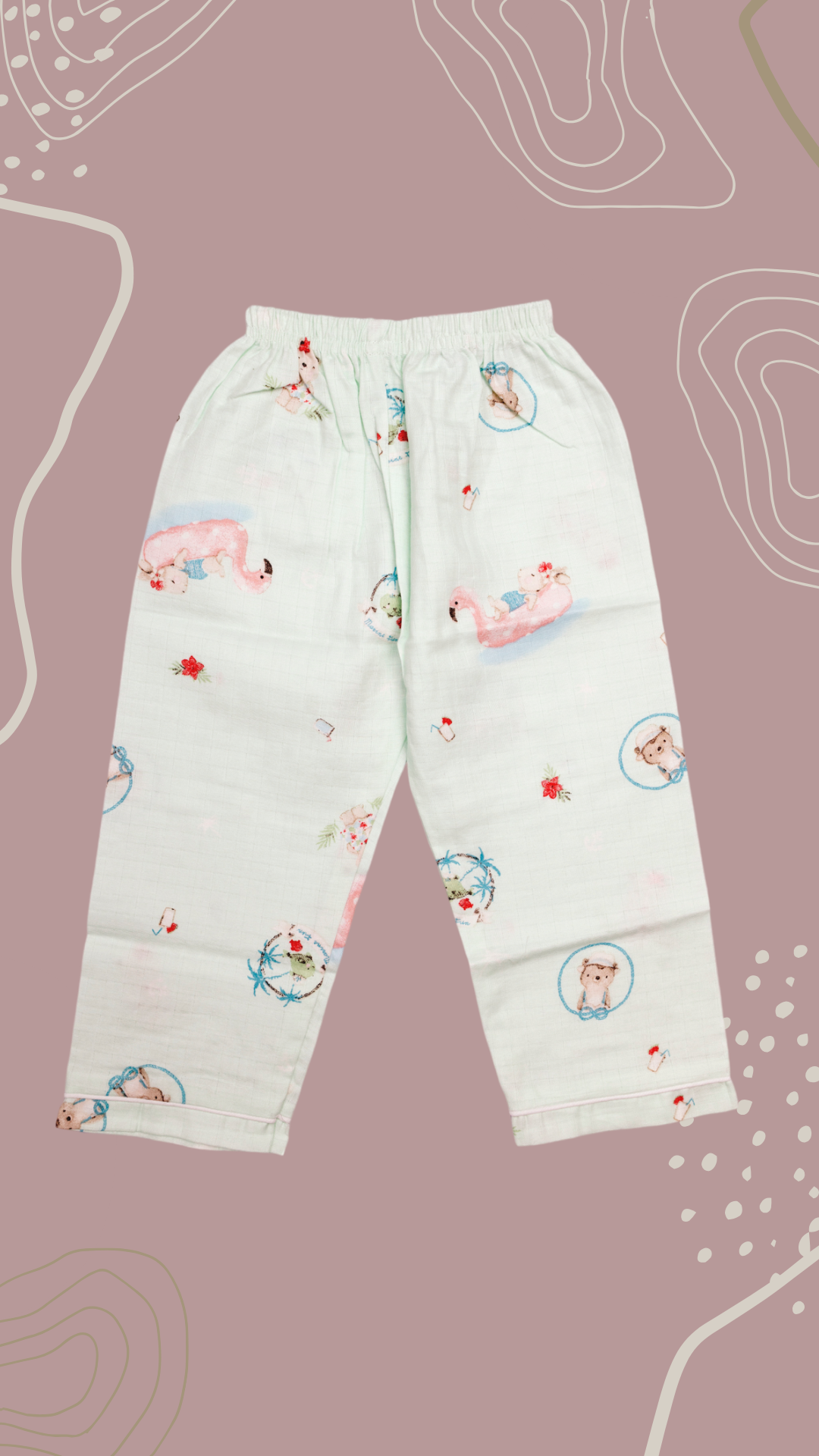Muslin cotton baby pajama set - Image 3