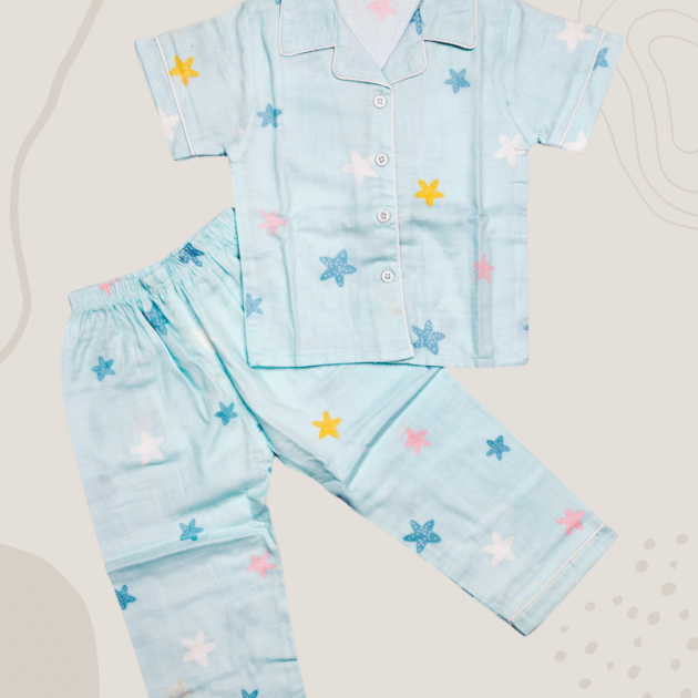 Muslin cotton baby pajama set