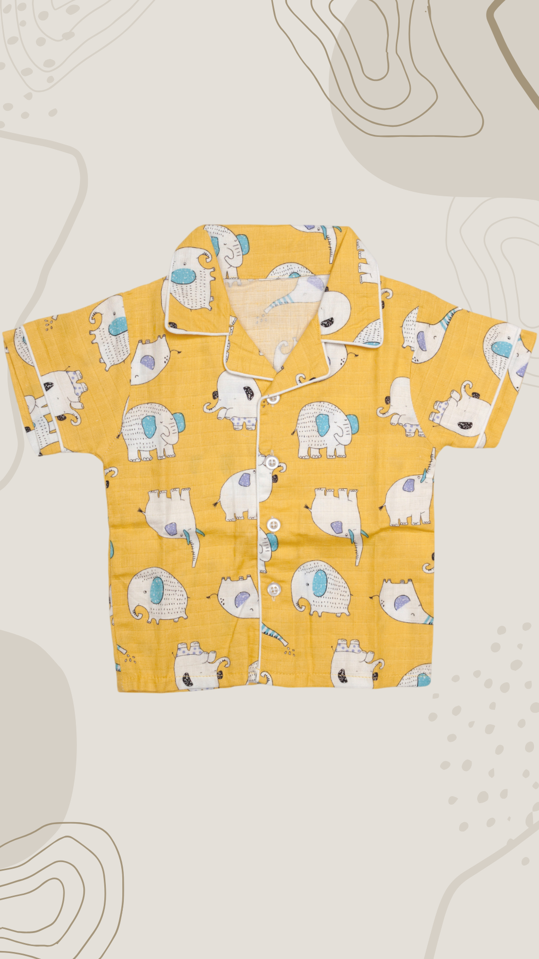 Muslin cotton baby pajama set - Image 2