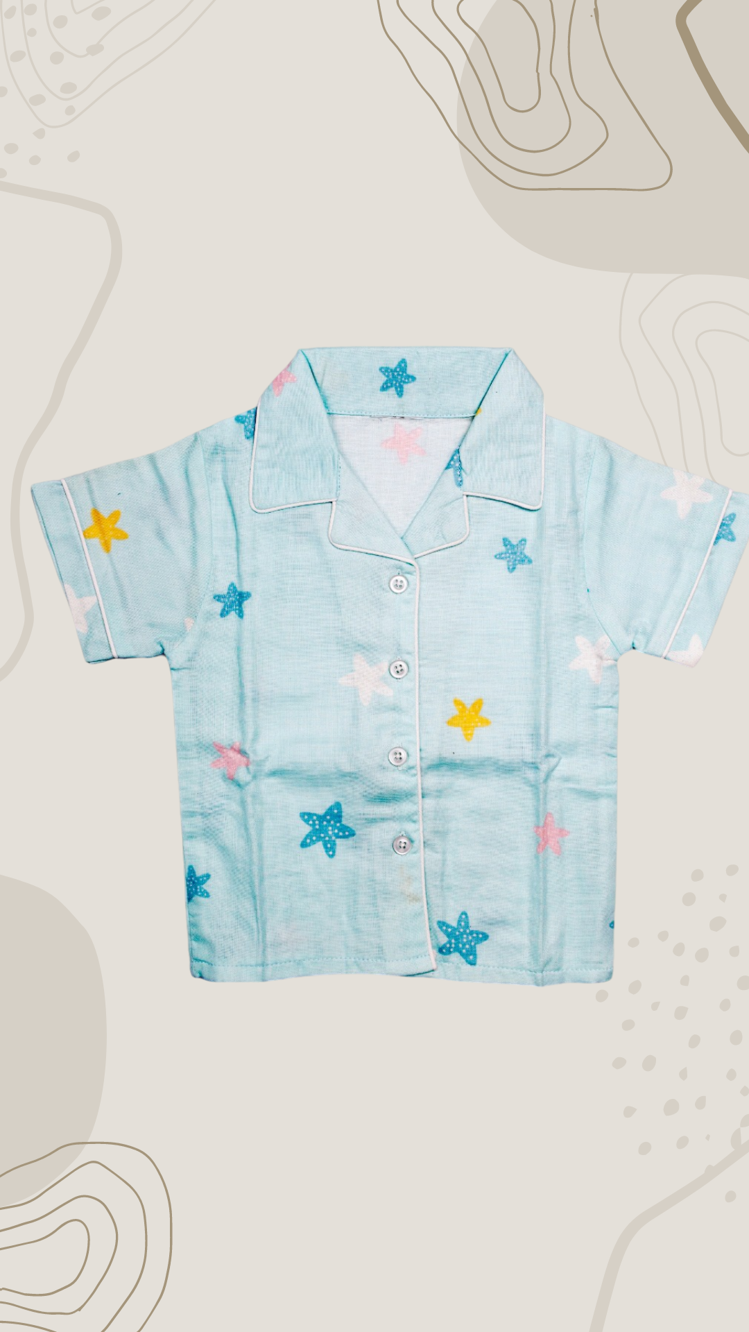 Muslin cotton baby pajama set - Image 2