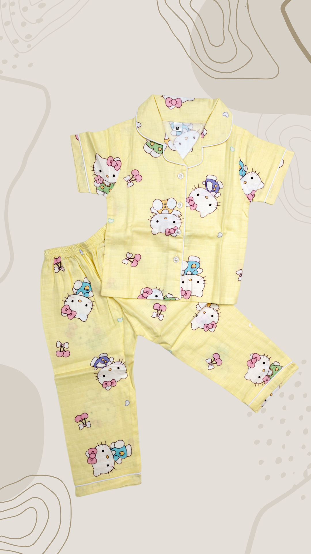Muslin cotton baby pajama set